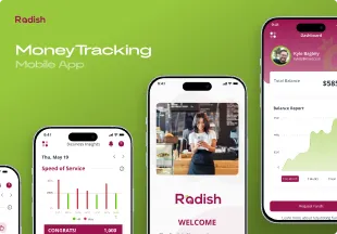 Radish Employee Rewards App Design.